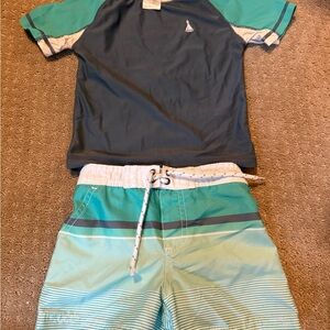 Carter's Teal and Navy Kids Matching Set